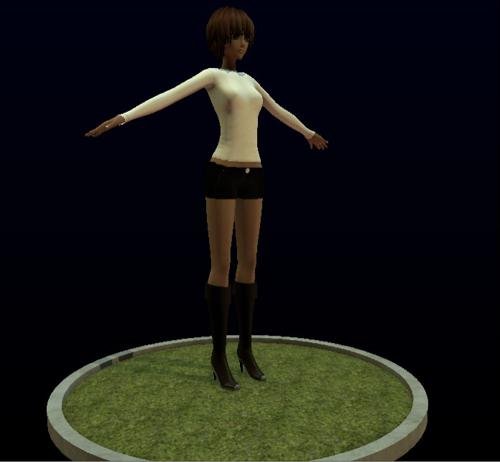 Game engine Anime girl preview image